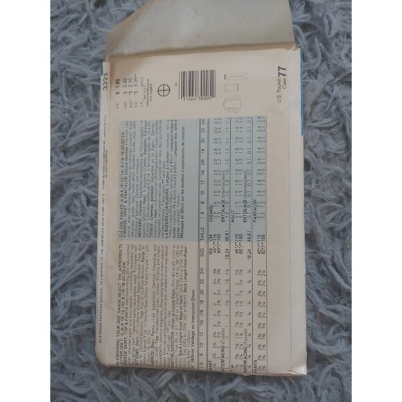 See & Sew Butterick 3323 Very Easy Vintage Women's Jacket Sewing Pattern Uncut - Picture 4 of 7